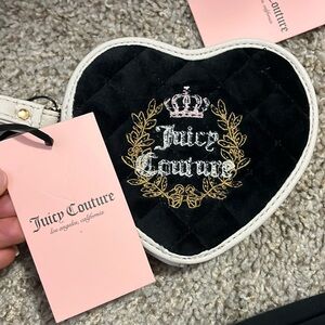 Juicy couture Royal couture Heart Wristlet Liquorice